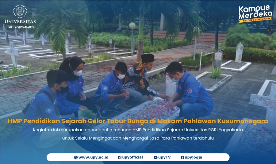 HMP Pendidikan Sejarah UPY Gelar Tabur Bunga Mengenang Jasa Pahlawan