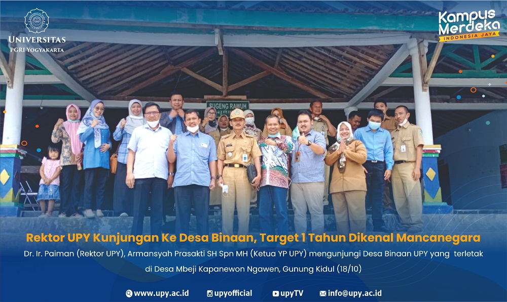 Kunjungan Ke Desa Binaan, Rektor UPY: Target 1 Tahun Dikenal Mancanegara