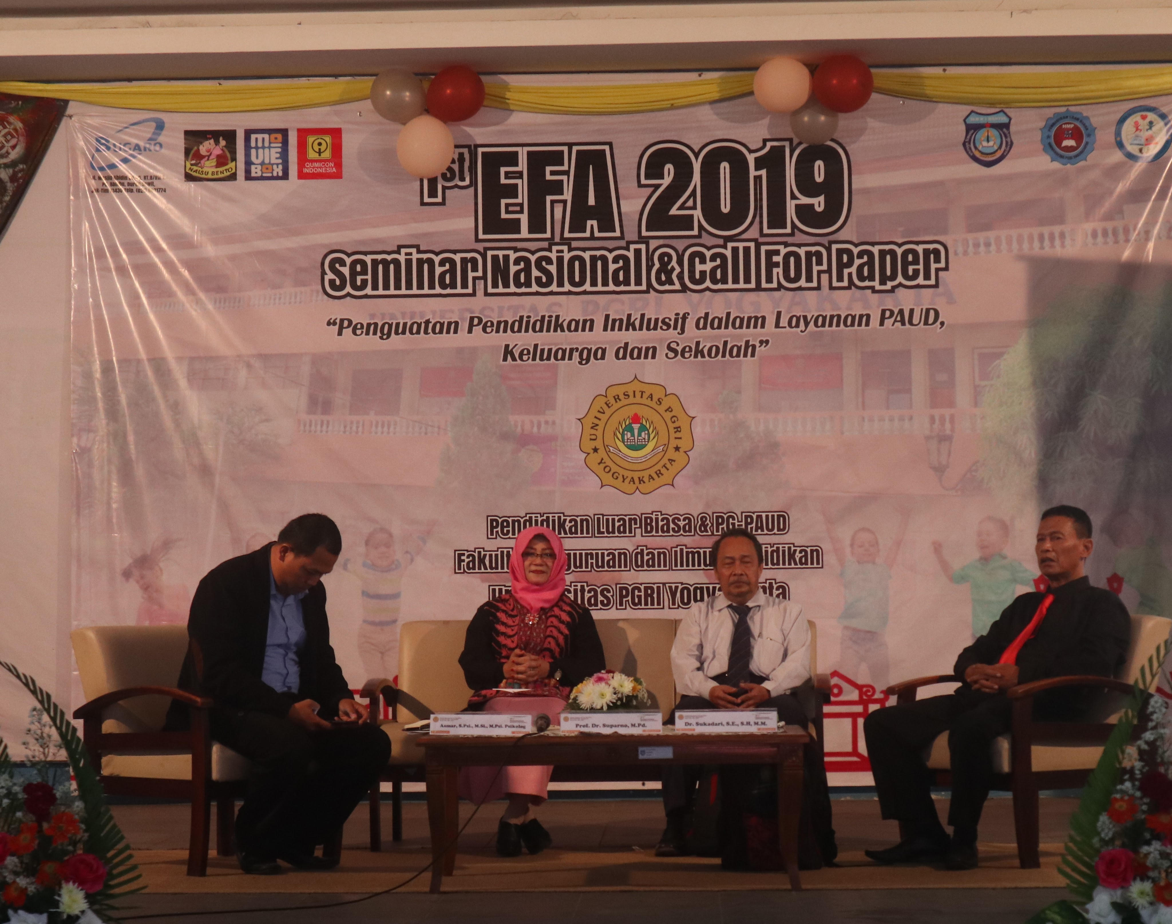 SEMINAR NASIONAL DAN CALL FOR PAPER PLB PAUD †PENGUATAN PENDIDIKAN INKLUSIF DALAM LAYANAN PAUD, KELUARGA DAN SEKOLAHâ€Â