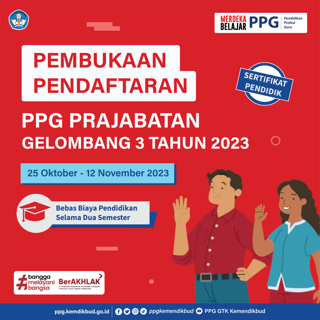 Opening of Pre-Service PPG Registration Batch 3 in 2023