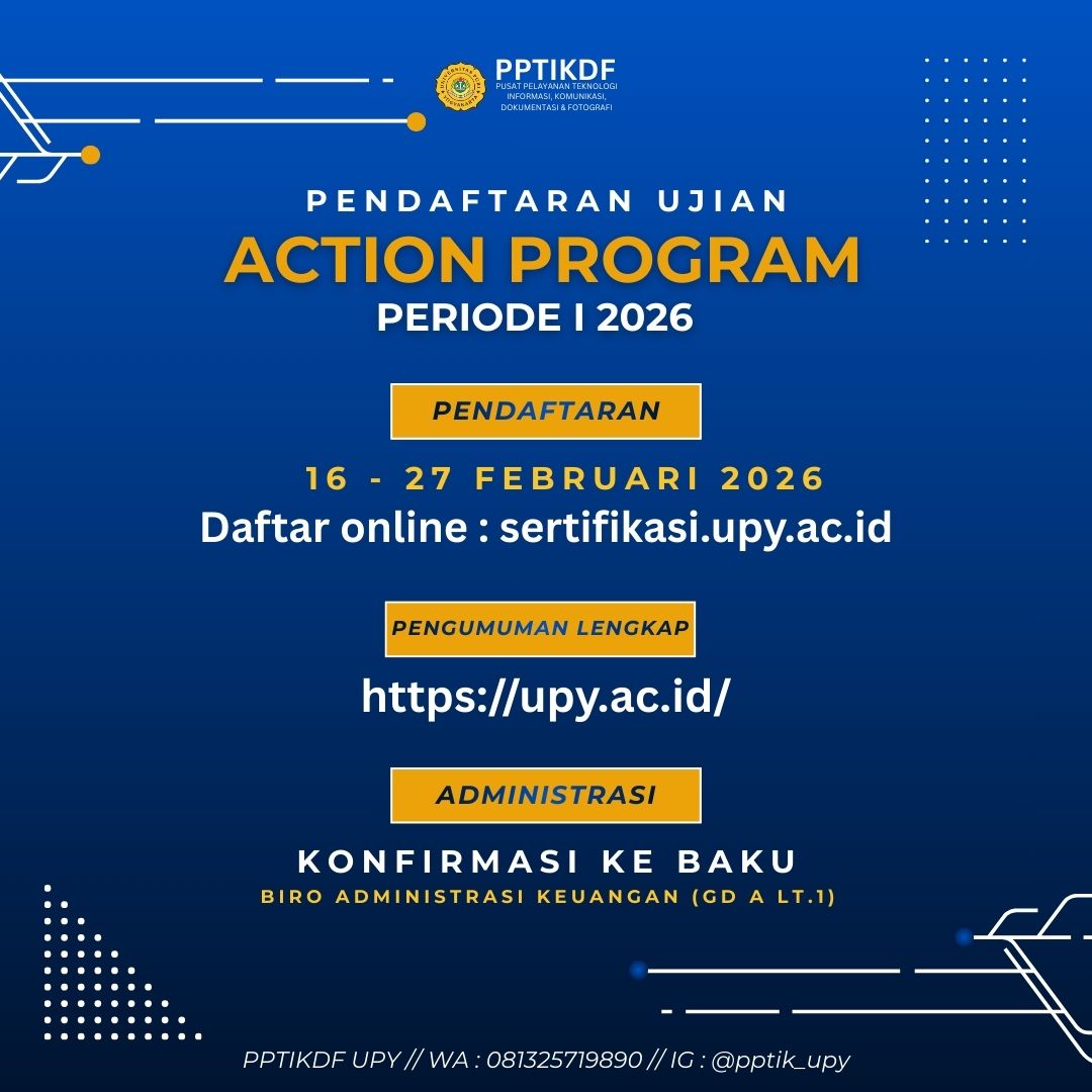 PENGUMUMAN PENDAFTARAN UJIAN ACTION PROGRAM PERIODE I Th 2026