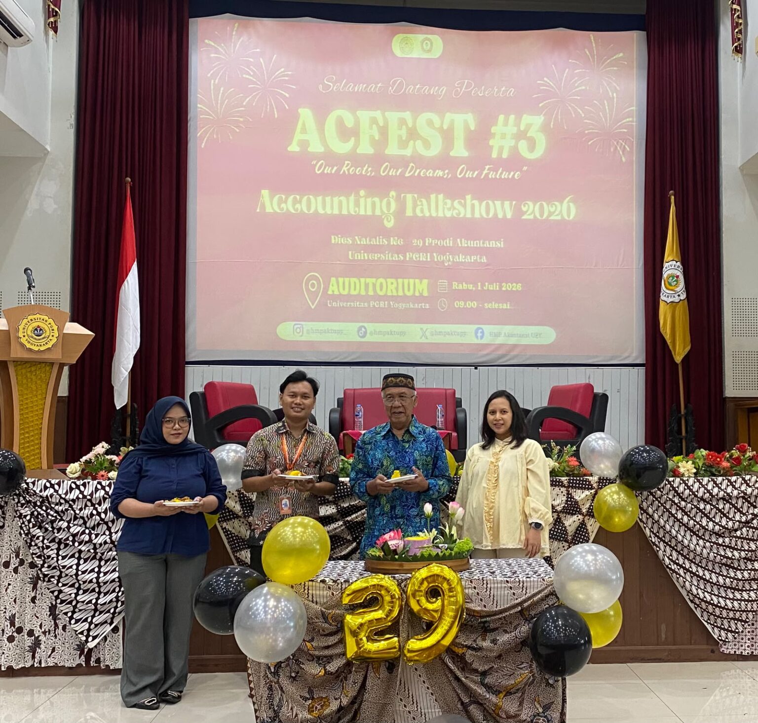 Accounting Festival #3: Merayakan 29 Tahun Prodi Akuntansi UPY, Dari Mimpi Mahasiswa Menuju Inspirasi Dunia Profesional