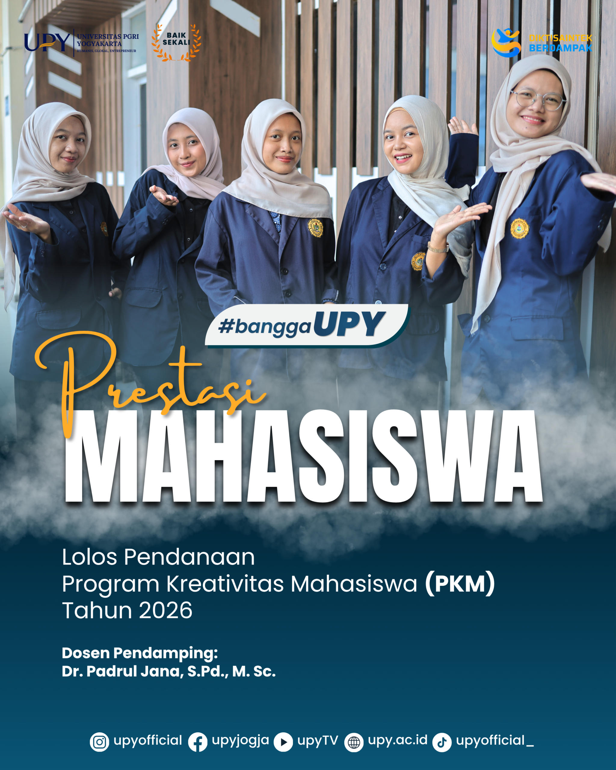 Mahasiswa UPY Lolos Pendanaan PKM 2026, Bukti Semangat Inovasi untuk Negeri
