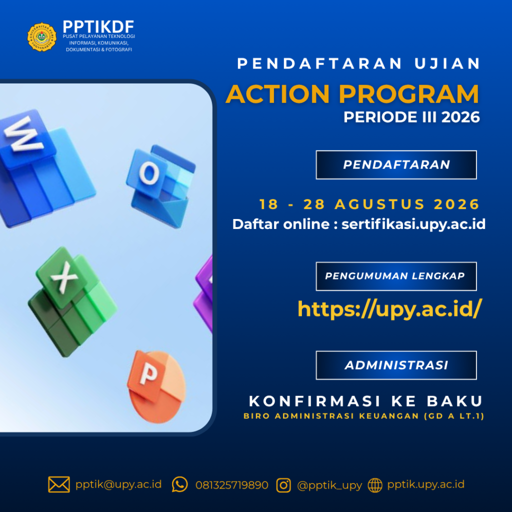 PENGUMUMAN PENDAFTARAN UJIAN ACTION PROGRAM PERIODE III Th 2026